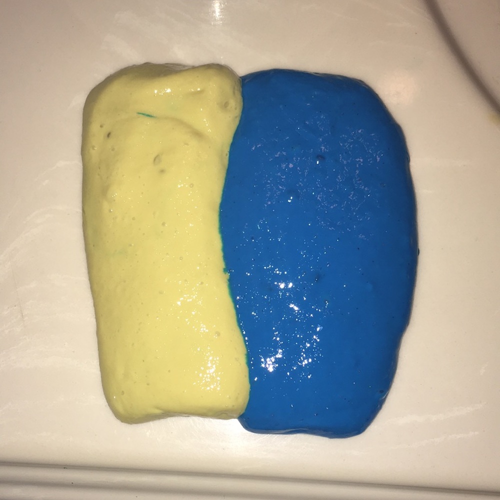Yellow and blue slime